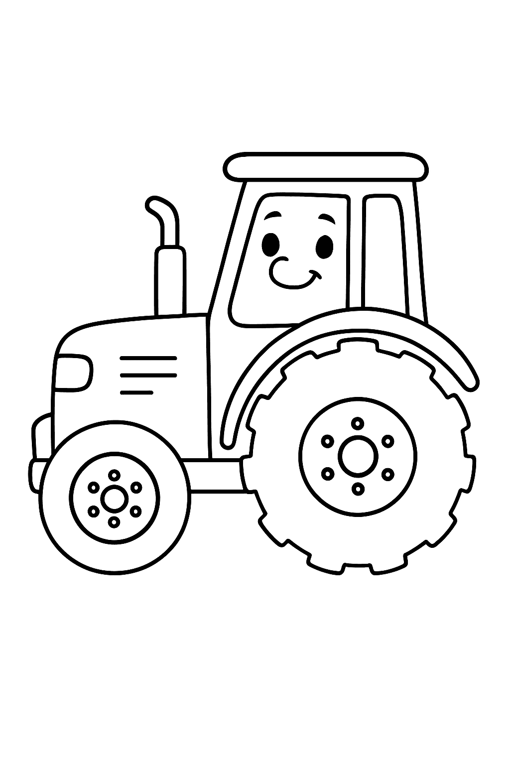Omalovánka Traktor zdarma k tisku