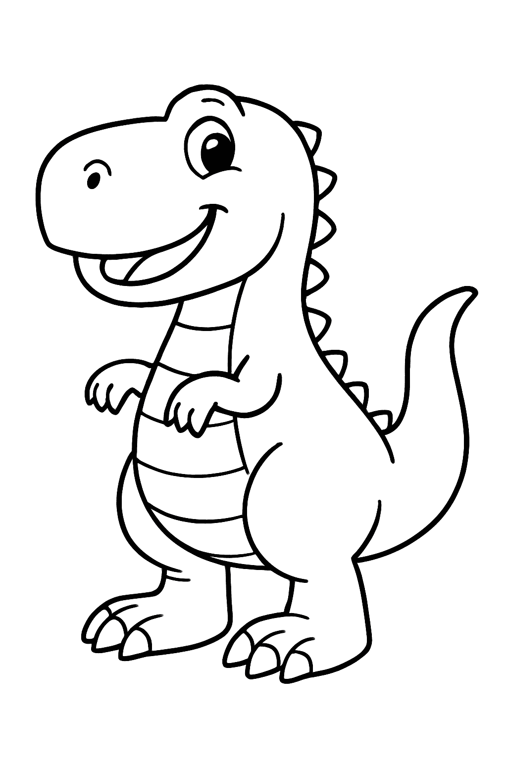 Omalovánka T-Rex zdarma k tisku